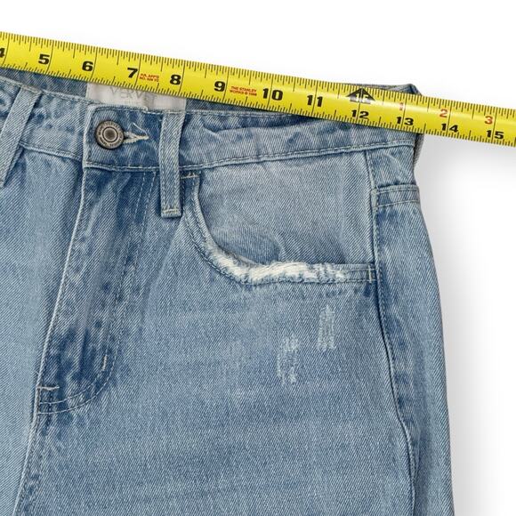 Vervet Los Angeles Denim Super High Rise 90's Vintage Flare Jeans 25 Light Wash - Picture 7 of 9